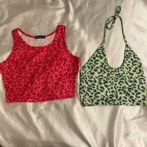 2 Pack Shein Crop Tops